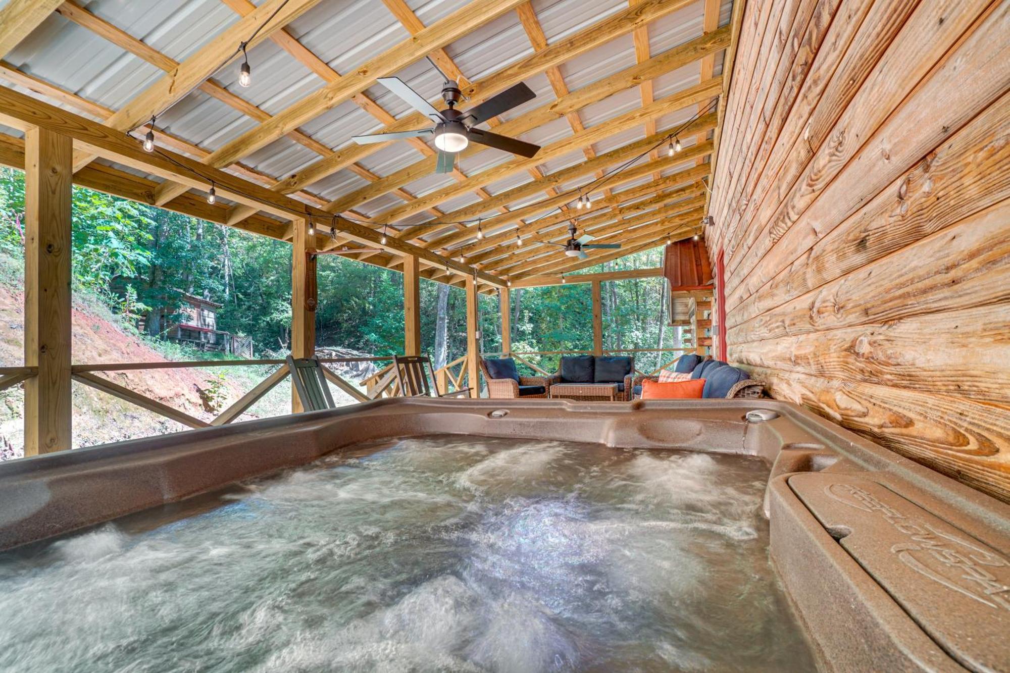 فيلا North Georgia Mtn Escape With Hot Tub And Games! Sautee Nacoochee المظهر الخارجي الصورة